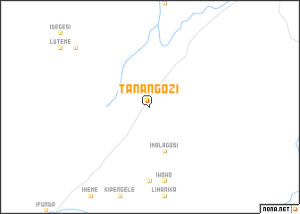 map of Tanangozi