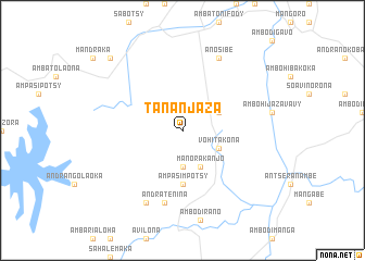 map of Tananjaza