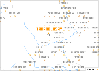 map of Tananolosay