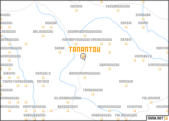 map of Tanantou