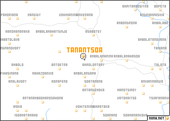 map of Tanantsoa