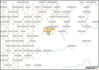 map of Ta-nan