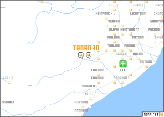 map of Ta-nan