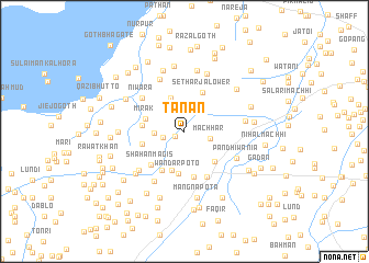 map of Tanan