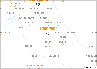 map of Tanapaca
