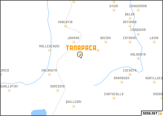 map of Tanapaca
