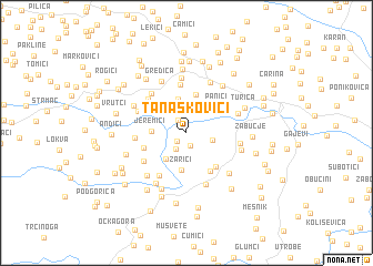 map of Tanaskovići