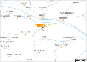 map of Tanasvān