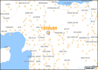 map of Tanauan