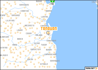 map of Tanauan