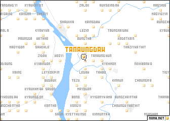 map of Tanaungdaw