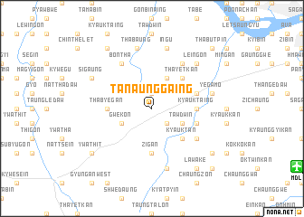 map of Tanaunggaing