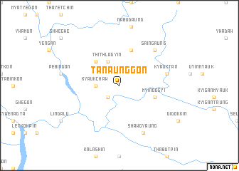 map of Tanaunggon