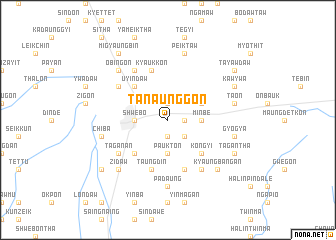 map of Ta-naunggon