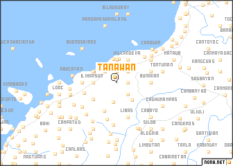 map of Tanawan