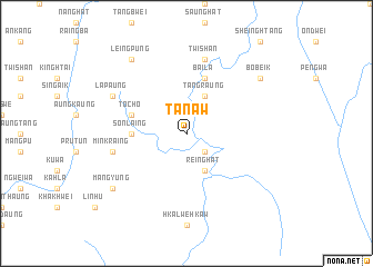 map of Ta Naw