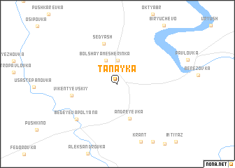 map of Tanayka