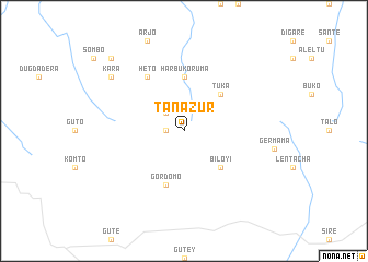 map of Tʼanazur