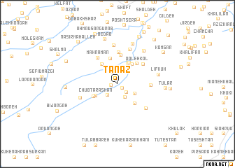 map of Tanaz