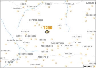 map of Tana