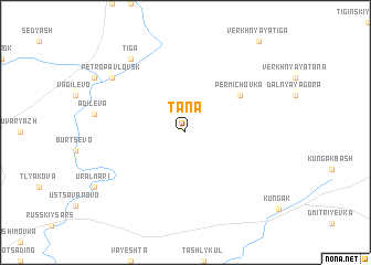 map of Tana