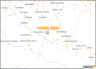 map of Tanbalābād