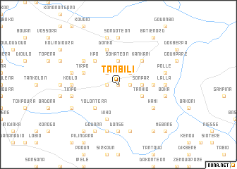 map of Tanbili