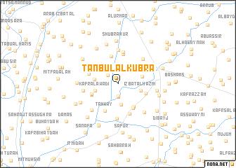 map of Ţanbūl al Kubrá