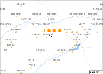 map of Tanbwana