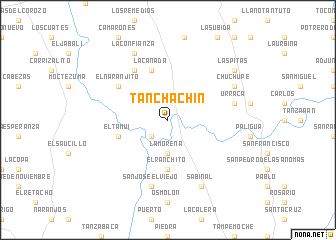 map of Tanchachín