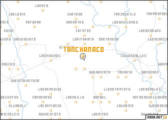 map of Tanchanaco