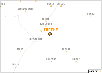 map of Tanché
