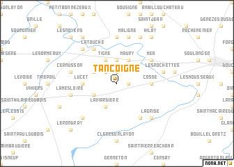 map of Tancoigné