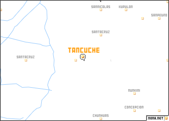 map of Tancuché