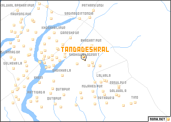 map of Tānda Deshrāl