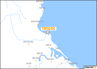 map of Tandag