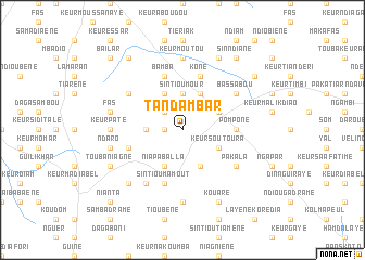 map of Tanda Mbar