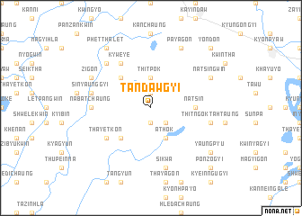 map of Tandawgyi