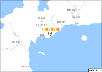 map of Tandayak