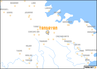 map of Tandayan