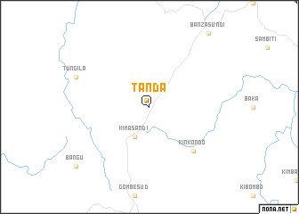 map of Tanda