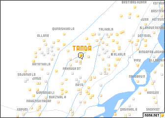 map of Tānda