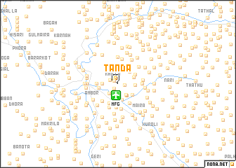 map of Tānda