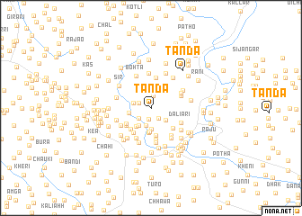 map of Tānda