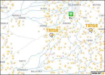 map of Tānda