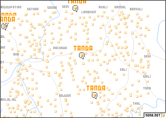 map of Tānda