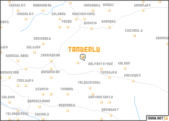 map of Tanderlū