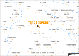 map of Tanderupkær
