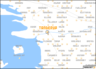 map of Tanderup