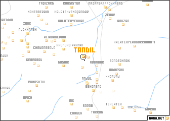 map of Tandīl